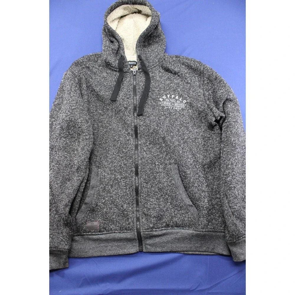 Buffalo David Bitton Fleece Jacket Full Zip Size Medium